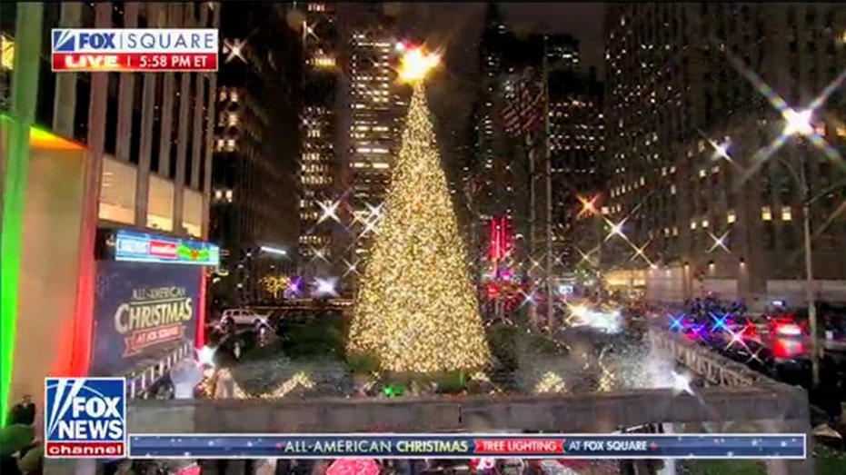 FOX News Media lights 'AllAmerican Christmas Tree' in NYC, kicking off